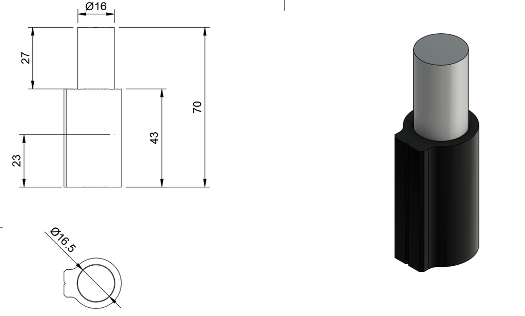 Tube-Adapter Drawing
