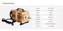 Air Compressor for CO2 Lasers - 160W