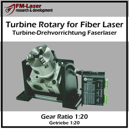 Drehvorrichtung für Faser Laser - Turbine Type